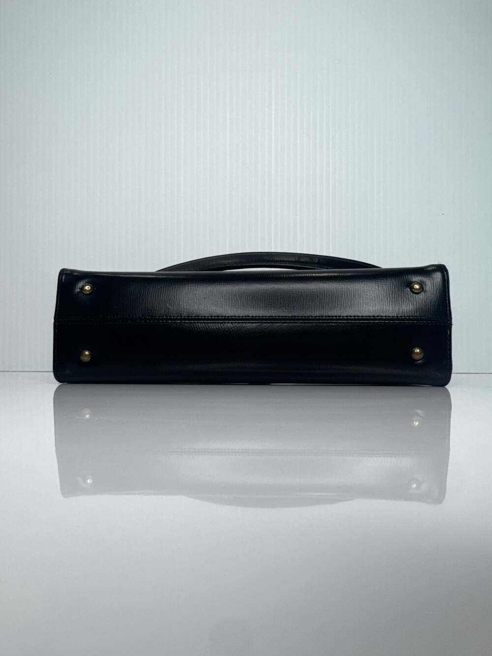 Vintage Coblentz Original Black Leather Designer Handbag with Jeweled Ornate Cla - Picture 6 of 9